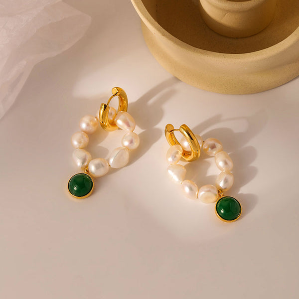 Vintage Handcrafted Pearl Earrings