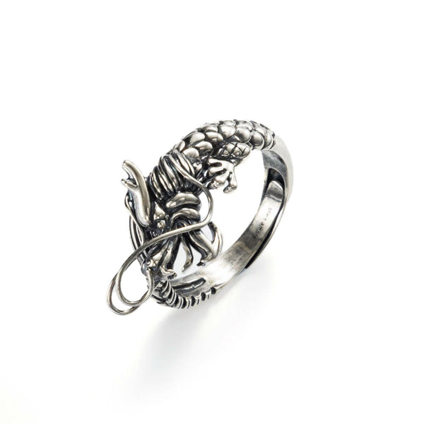 The Qi of the Dragon sliver ring-Silver-ring-Shesamore jewelry -Dragon ring